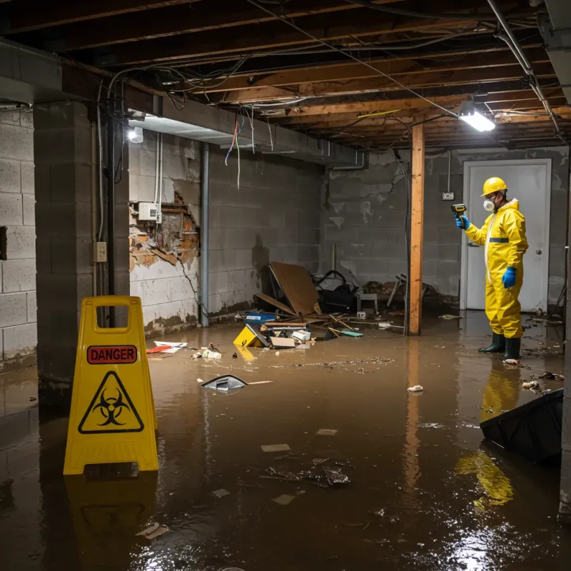 Flooded Basement Electrical Hazard in Hancock County, GA Property